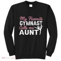 Gymnastics Aunt My Favorite Gymnast Calls Me Aunt Sweatshirt thumb 0