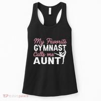 Gymnastics Aunt My Favorite Gymnast Calls Me Aunt Women's Tank Top thumb 0