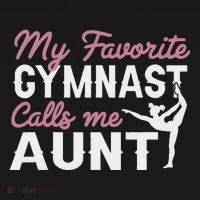 Gymnastics Aunt My Favorite Gymnast Calls Me Aunt Women's Tank Top thumb 5