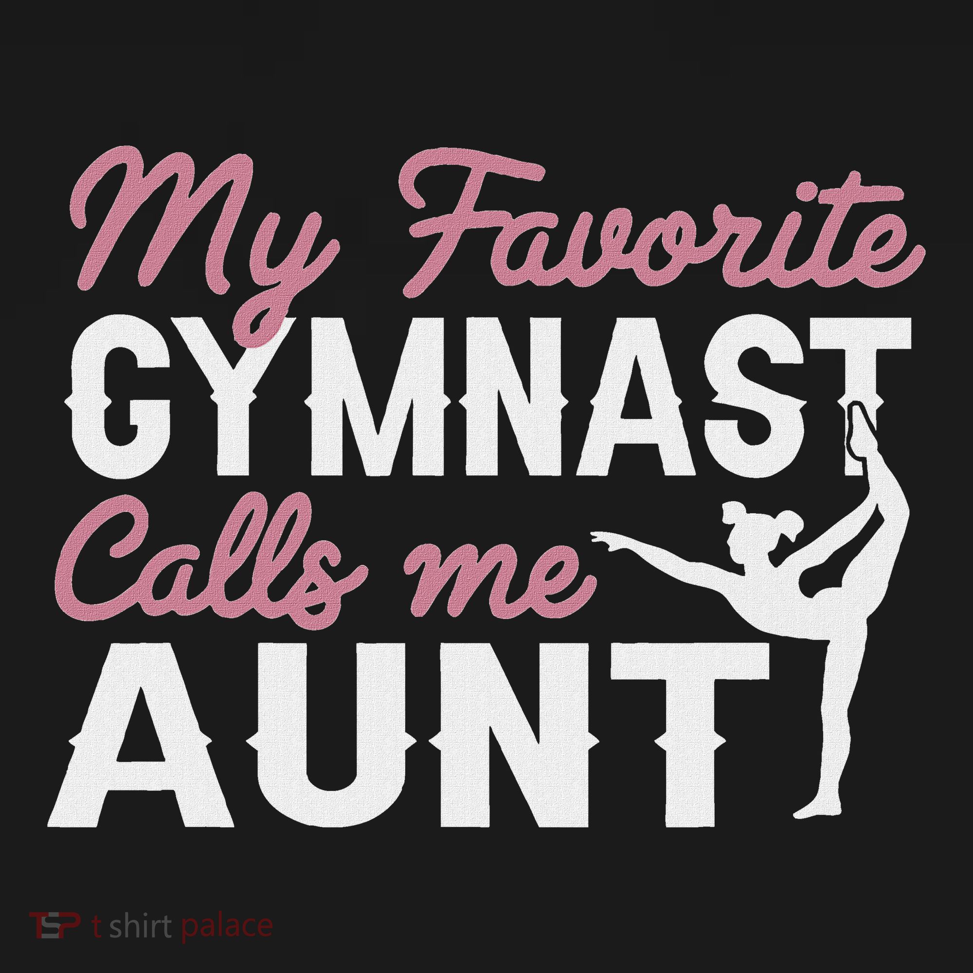 Gymnastics Aunt My Favorite Gymnast Calls Me Aunt Women's Tank Top