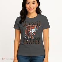 Give A Man A Fish Funny Fishing Fanatic Women's T-Shirt thumb 4