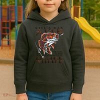 Give A Man A Fish Funny Fishing Fanatic Kids Hoodie thumb 3