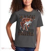 Give A Man A Fish Funny Fishing Fanatic Kids T-Shirt thumb 2