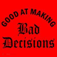 Good At Making Bad Decisions Funny Gift Santa Hat thumb 1