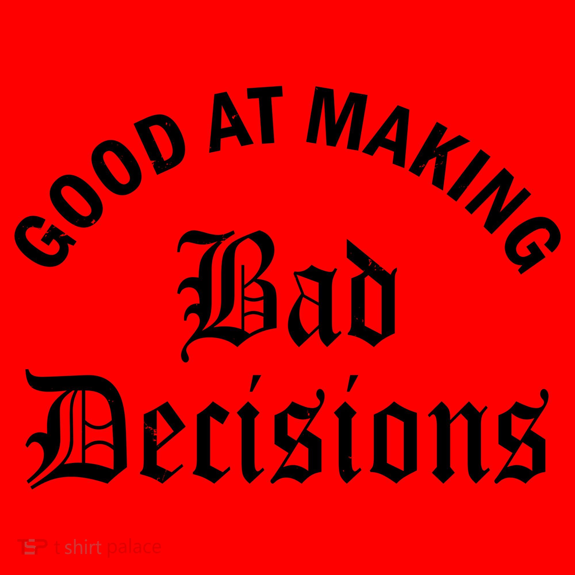 Good At Making Bad Decisions Funny Gift Santa Hat