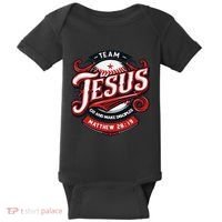 Go And Make Disciples Matthew 2819 Bible Verse Jesus Faith Baby Bodysuit thumb 0