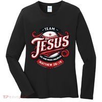 Go And Make Disciples Matthew 2819 Bible Verse Jesus Faith Women's Long Sleeve Shirt thumb 0