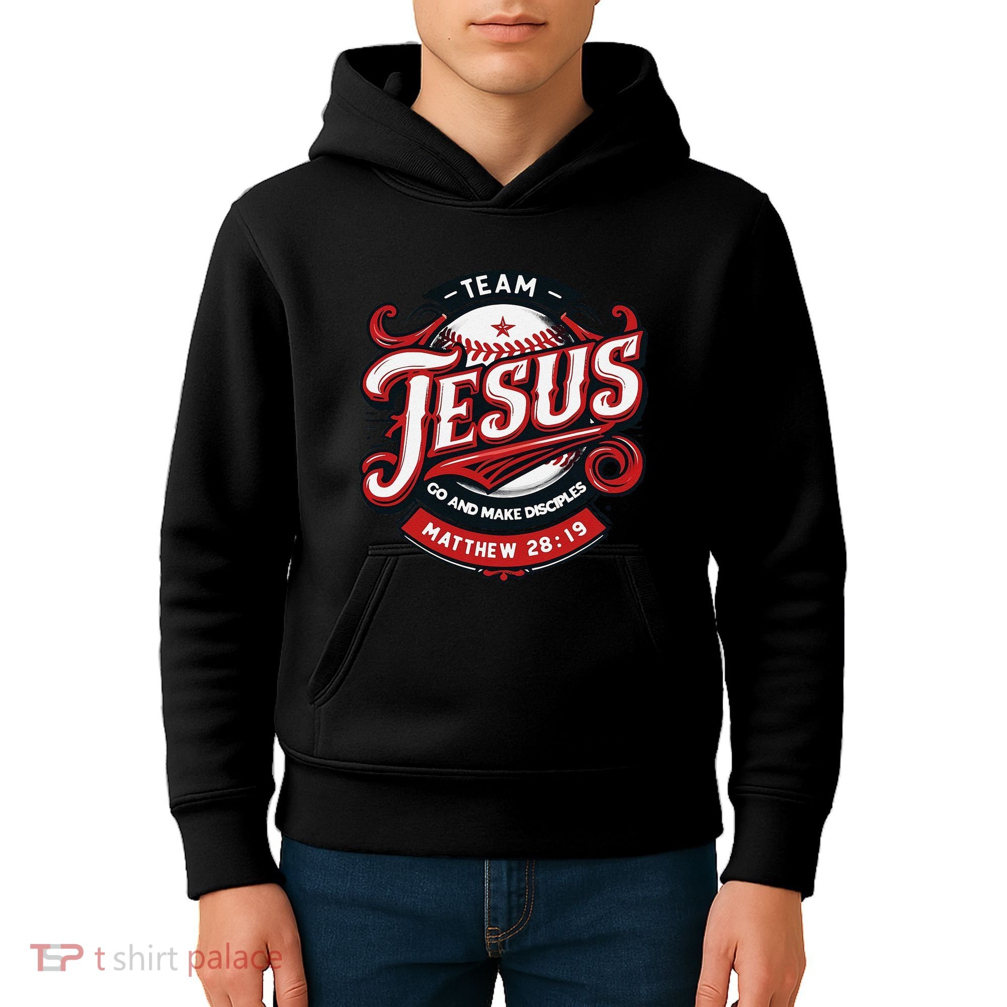 Go And Make Disciples Matthew 2819 Bible Verse Jesus Faith Kids Hoodie