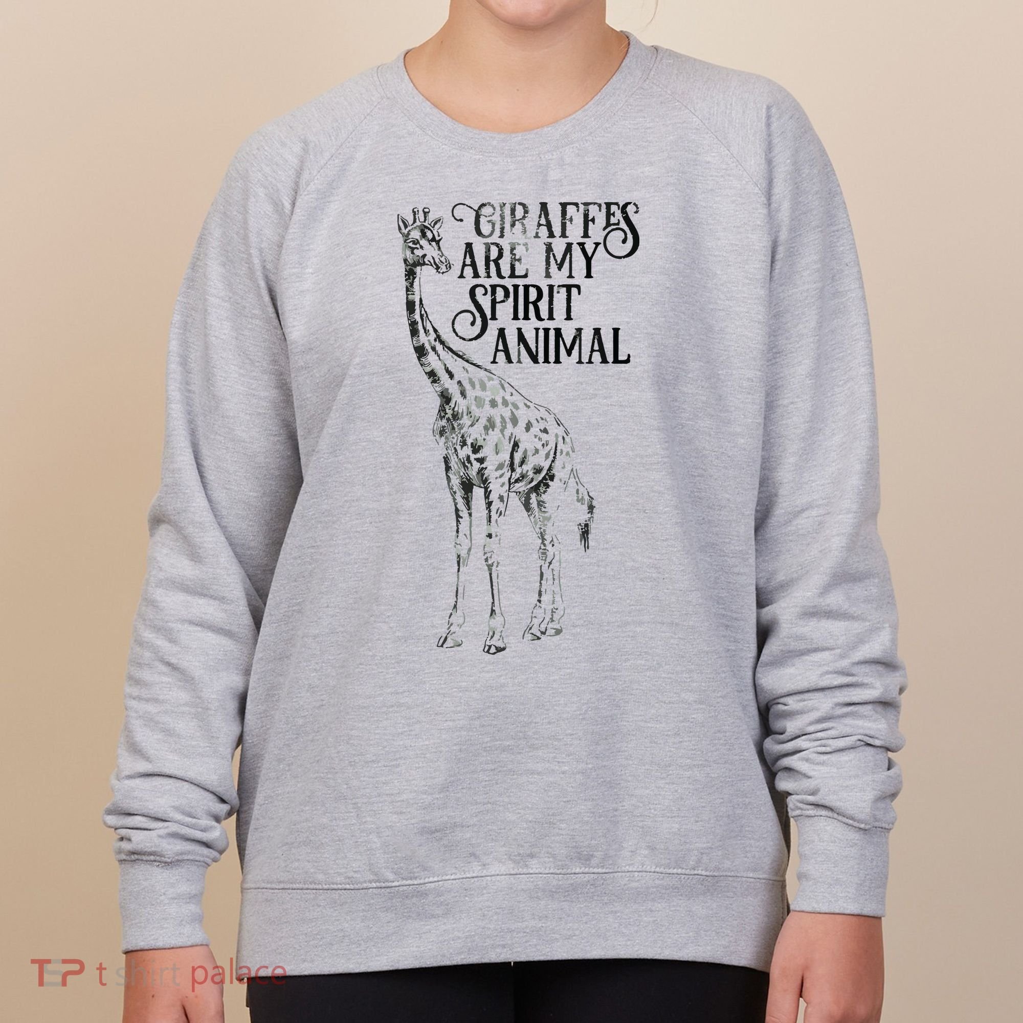 Giraffes Are My Spirit Animal For Giraffe Lovers Women's Sweatshirt