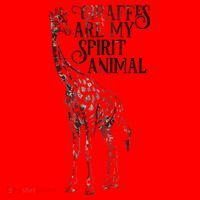 Giraffes Are My Spirit Animal For Giraffe Lovers Santa Hat thumb 1