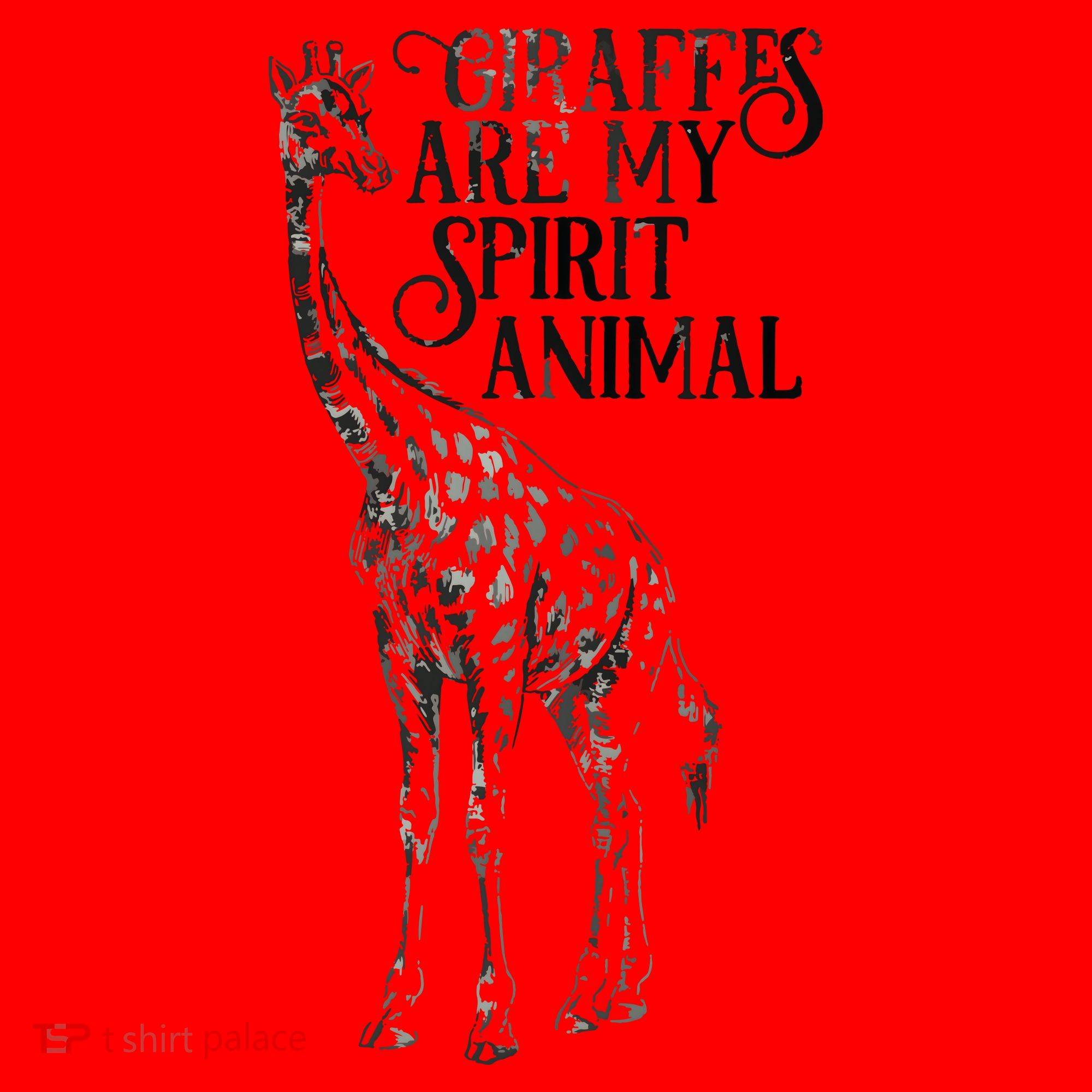 Giraffes Are My Spirit Animal For Giraffe Lovers Santa Hat