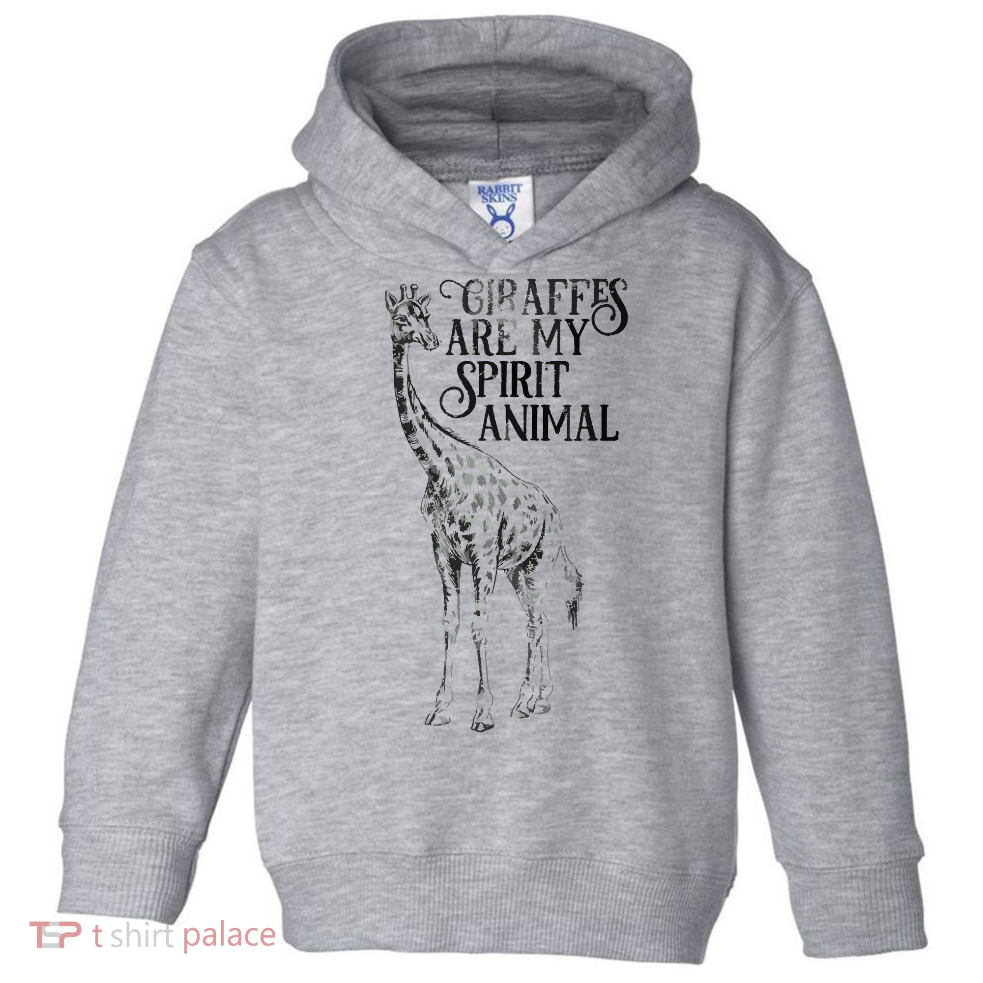 Giraffes Are My Spirit Animal For Giraffe Lovers Toddler Hoodie