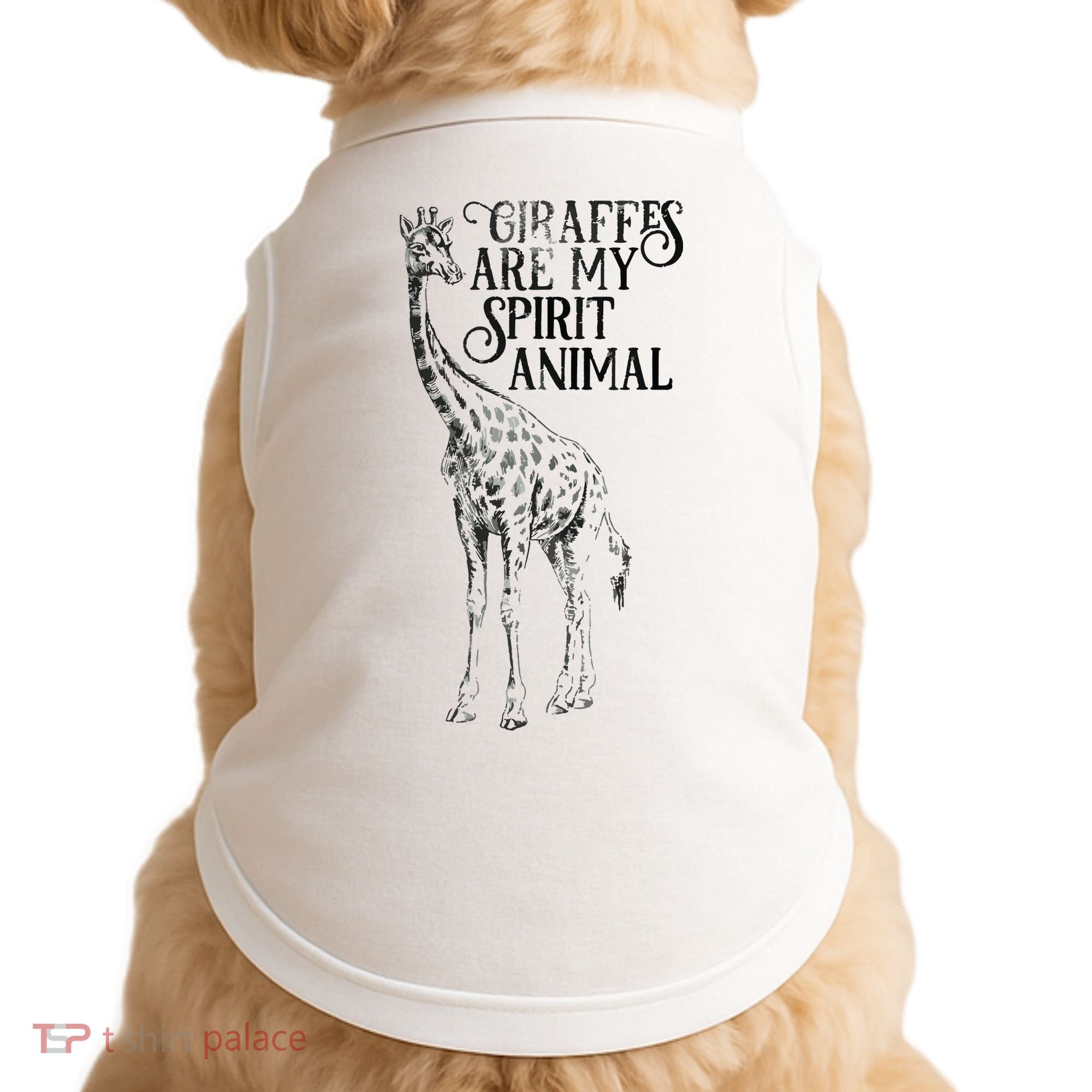 Giraffes Are My Spirit Animal For Giraffe Lovers Doggie Tank