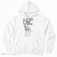 Giraffes Are My Spirit Animal For Giraffe Lovers Hoodie thumb 0