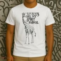 Giraffes Are My Spirit Animal For Giraffe Lovers T-Shirt thumb 3