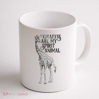 Giraffes Are My Spirit Animal For Giraffe Lovers Coffee Mug thumb 1