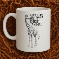 Giraffes Are My Spirit Animal For Giraffe Lovers Coffee Mug thumb 2