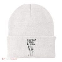 Giraffes Are My Spirit Animal For Giraffe Lovers Beanie thumb 0