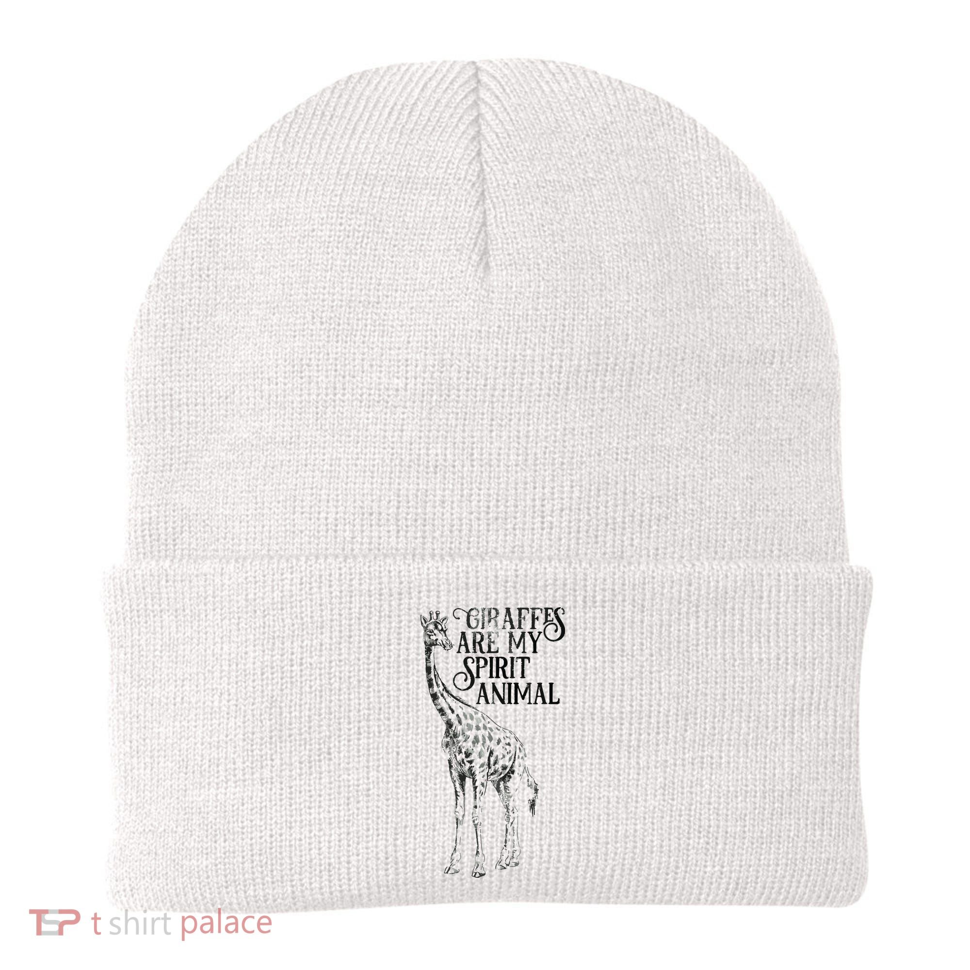 Giraffes Are My Spirit Animal For Giraffe Lovers Beanie