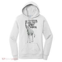 Giraffes Are My Spirit Animal For Giraffe Lovers Women's Hoodie thumb 0