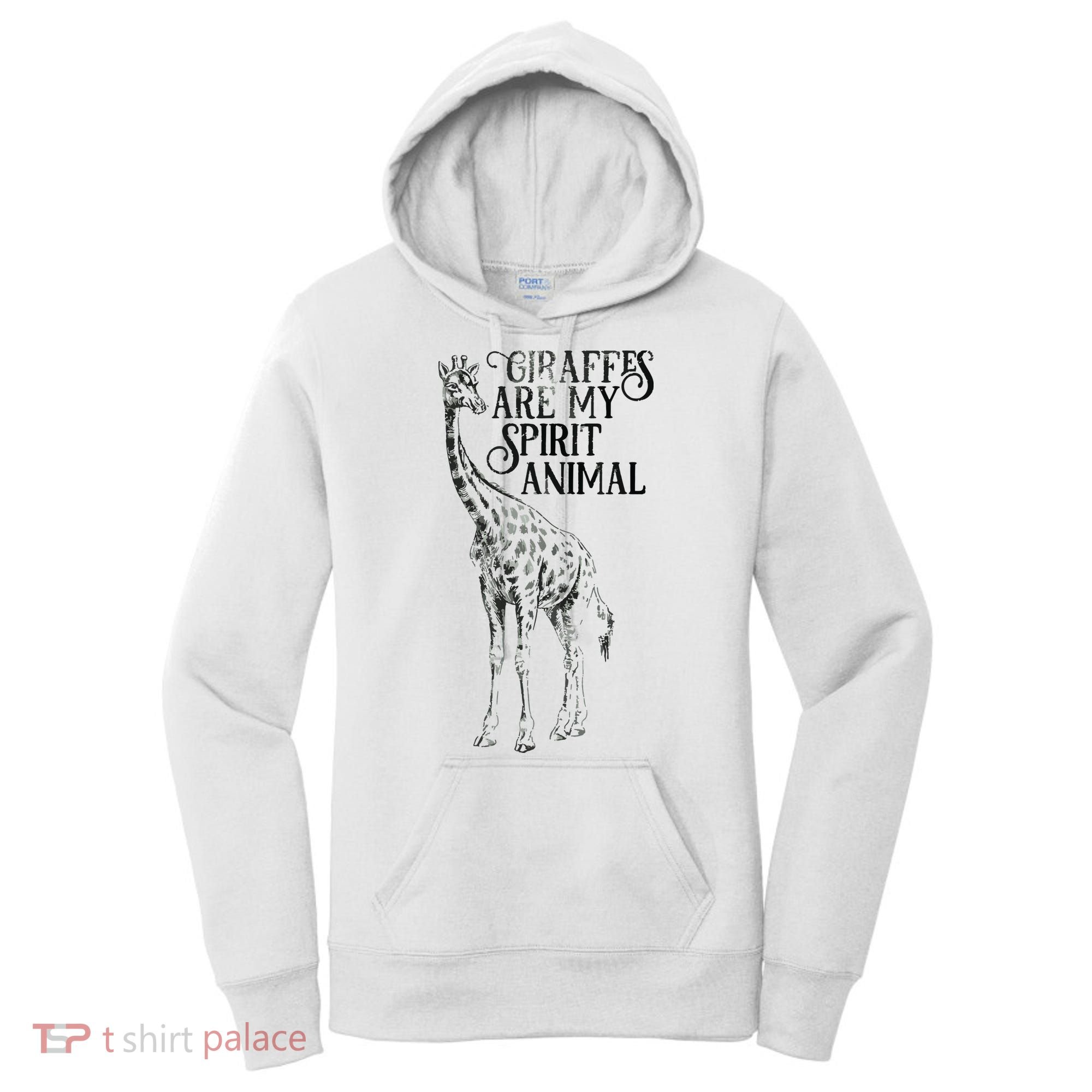Giraffes Are My Spirit Animal For Giraffe Lovers Women's Hoodie
