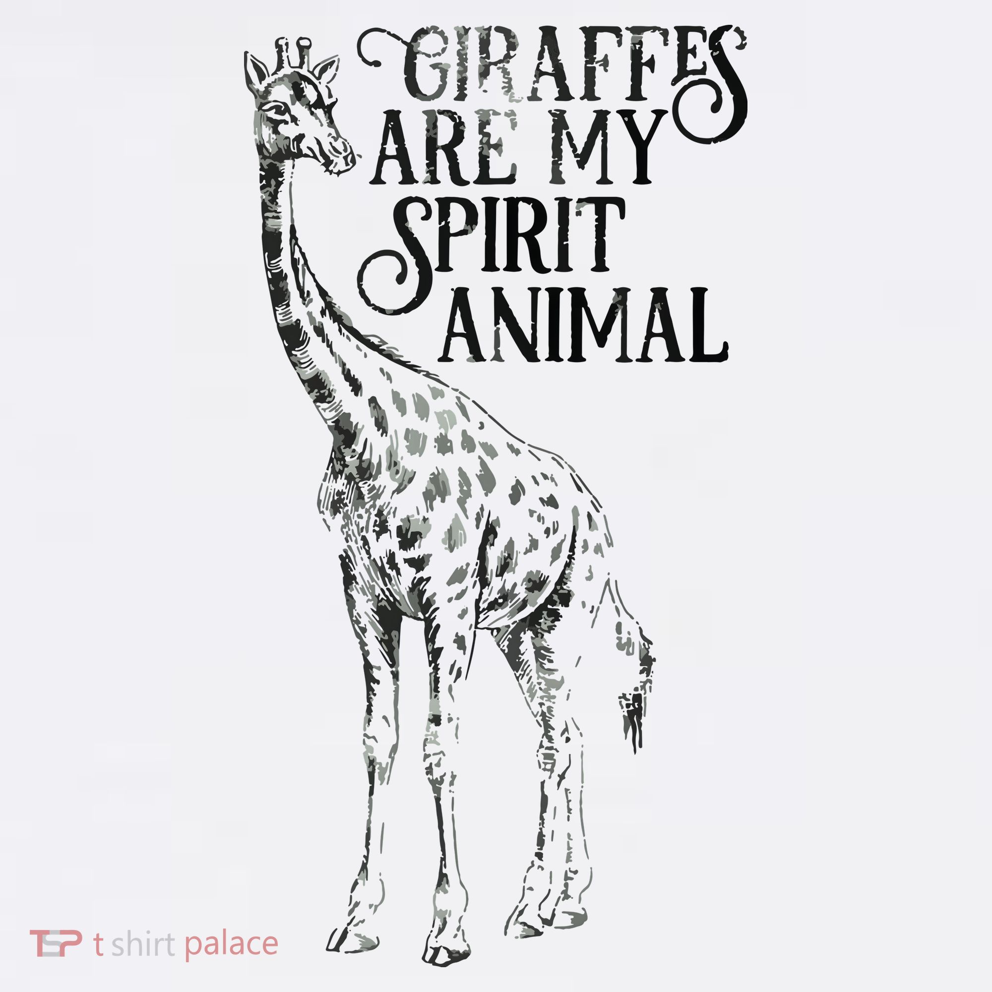 Giraffes Are My Spirit Animal For Giraffe Lovers Women's Hoodie