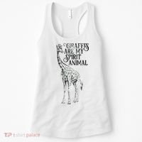 Giraffes Are My Spirit Animal For Giraffe Lovers Women's Tank Top thumb 0