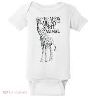 Giraffes Are My Spirit Animal For Giraffe Lovers Baby Bodysuit thumb 0