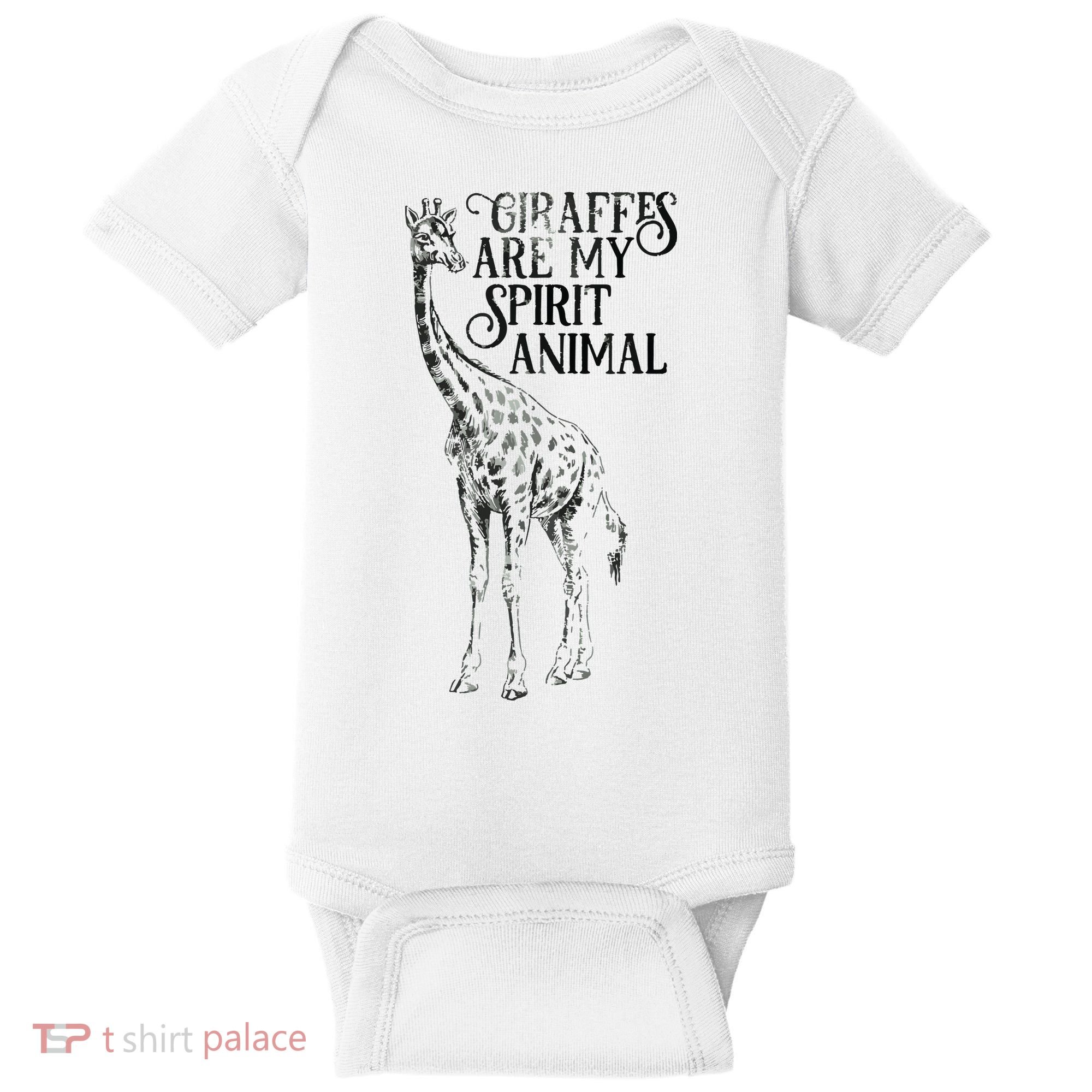 Giraffes Are My Spirit Animal For Giraffe Lovers Baby Bodysuit