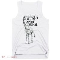 Giraffes Are My Spirit Animal For Giraffe Lovers Tank Top thumb 0