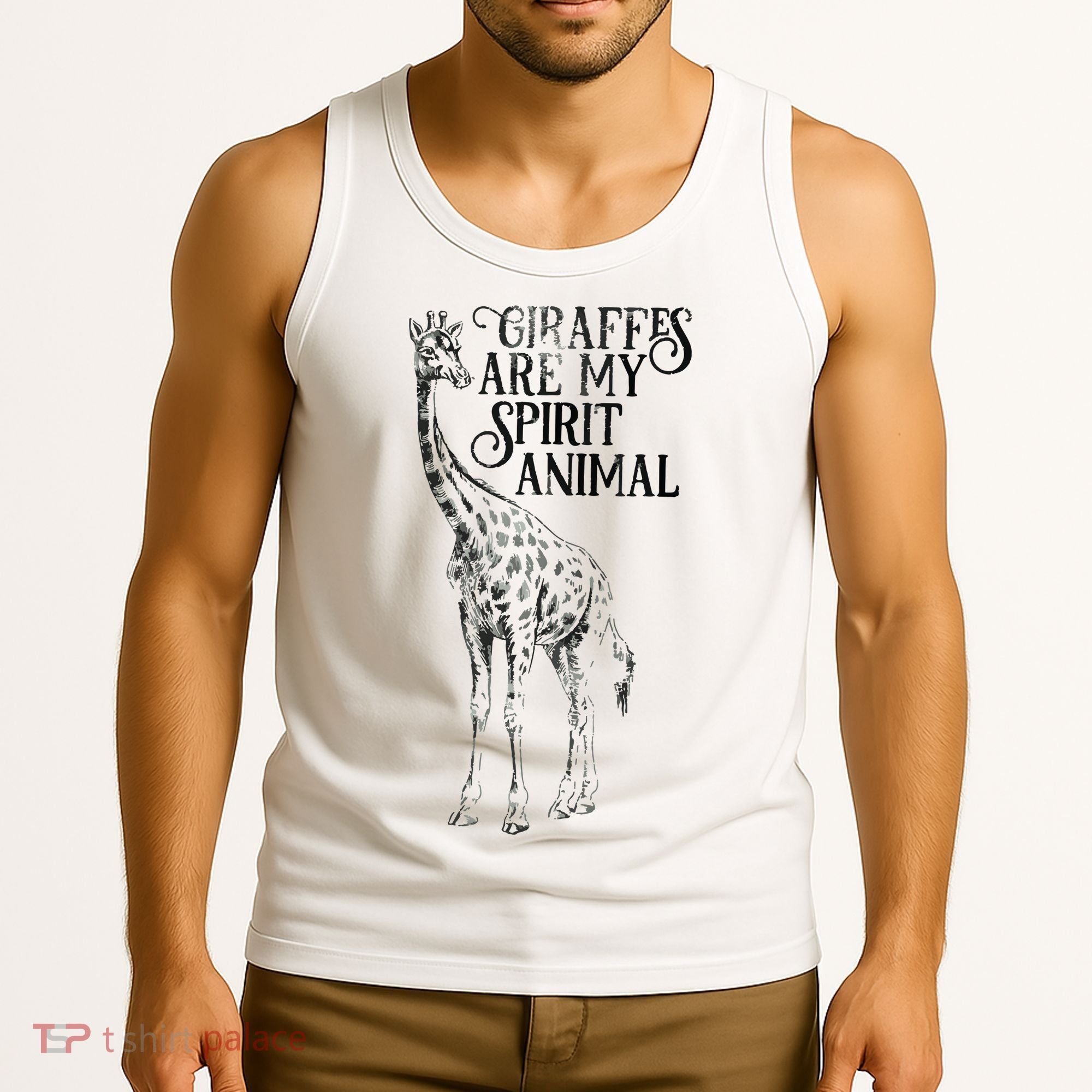 Giraffes Are My Spirit Animal For Giraffe Lovers Tank Top