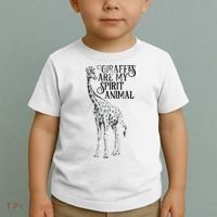 Giraffes Are My Spirit Animal For Giraffe Lovers Toddler T-Shirt thumb 2