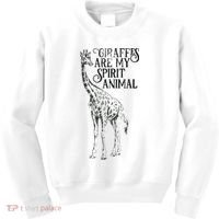 Giraffes Are My Spirit Animal For Giraffe Lovers Kids Sweatshirt thumb 0