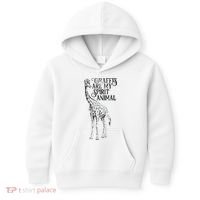 Giraffes Are My Spirit Animal For Giraffe Lovers Kids Hoodie thumb 0