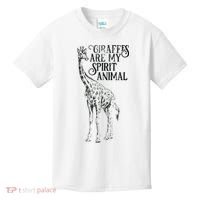 Giraffes Are My Spirit Animal For Giraffe Lovers Kids T-Shirt thumb 0