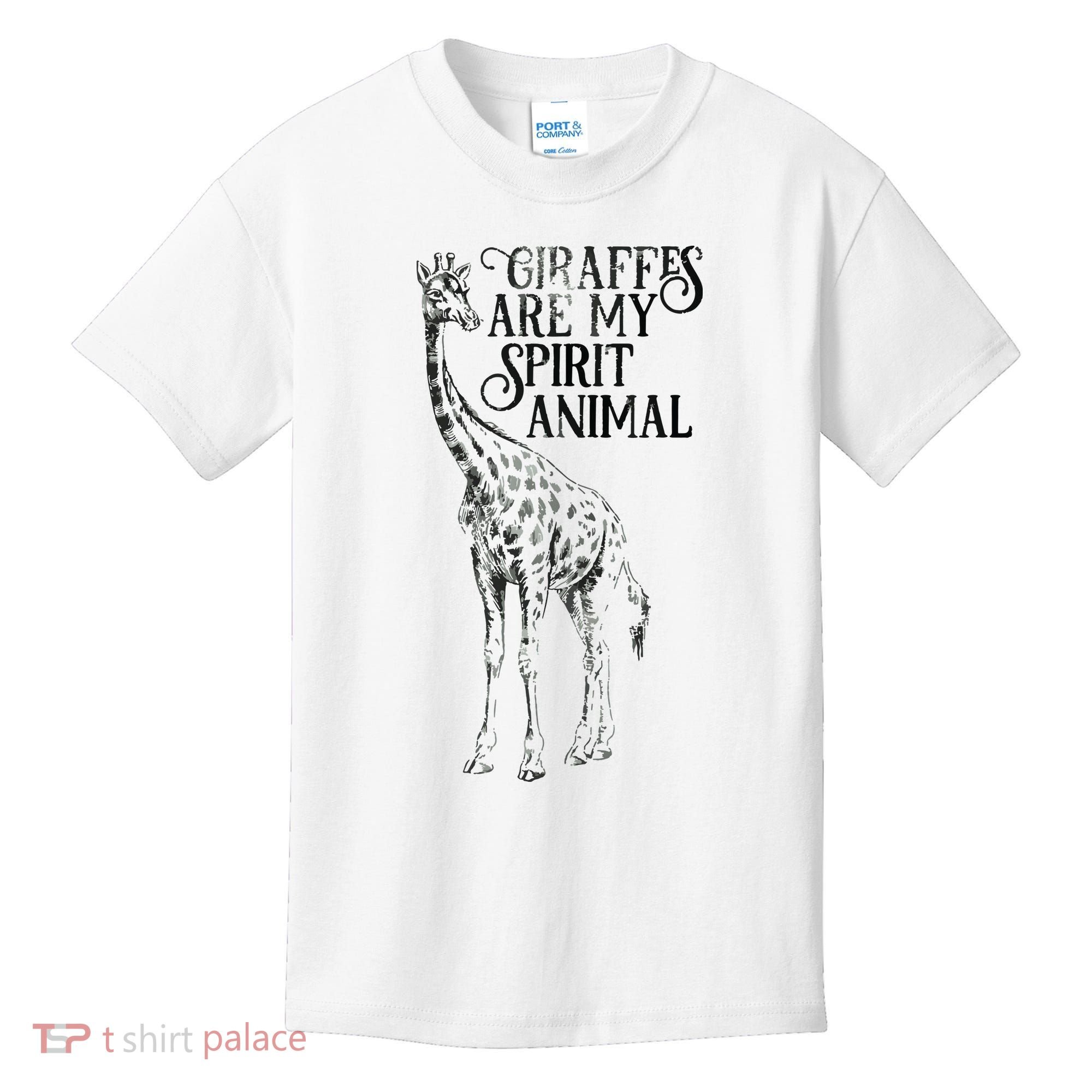Giraffes Are My Spirit Animal For Giraffe Lovers Kids T-Shirt