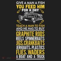 Give A Man A Fish You Feed Him For A Day Teach Him To Fish Funny Women's Sweatshirt thumb 2