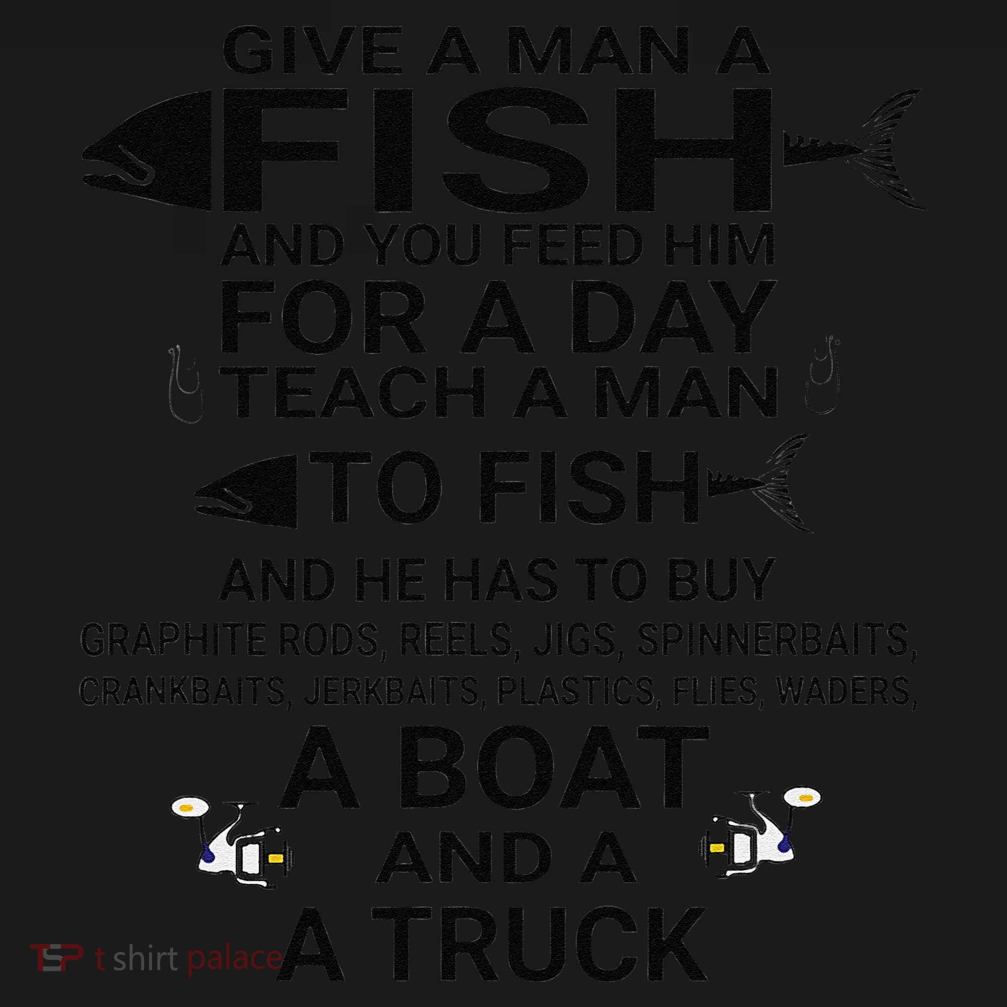 Give A Man A Fish Or Teach Him To Fish Fishing Women's Hoodie