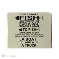 Give A Man A Fish Or Teach Him To Fish Fishing Mousepad thumb 0