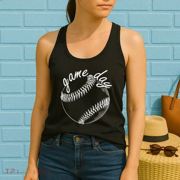 Game Day Baseball Fan Women's Tank Top