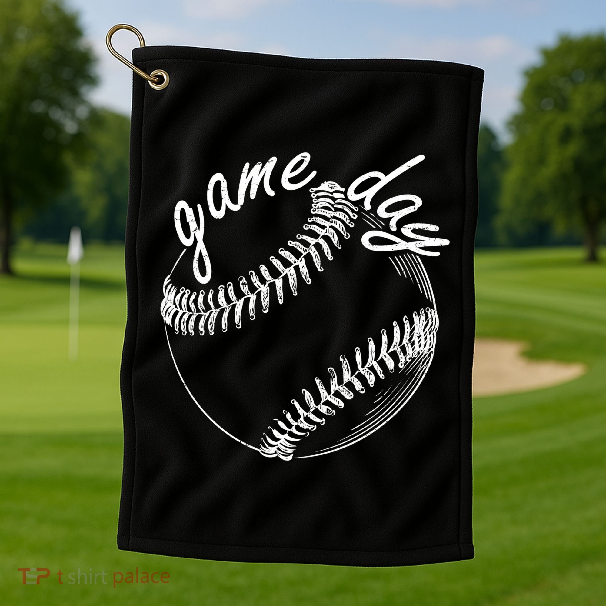 Game Day Baseball Fan Golf Towel