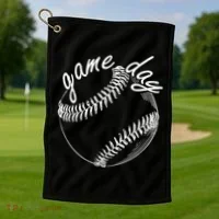 Game Day Baseball Fan Golf Towel thumb 1