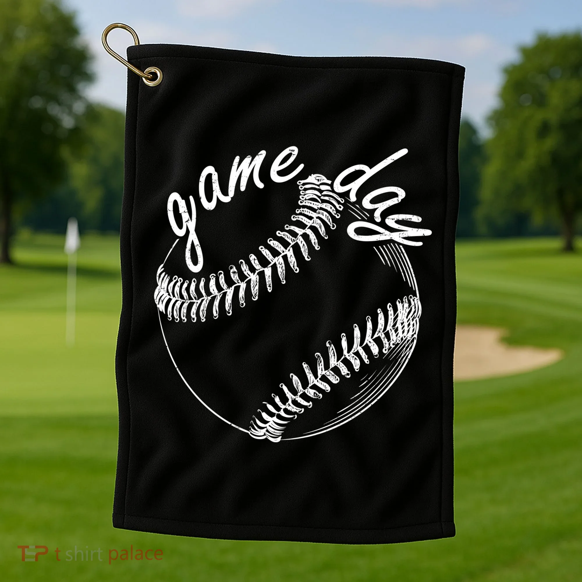 Game Day Baseball Fan Golf Towel