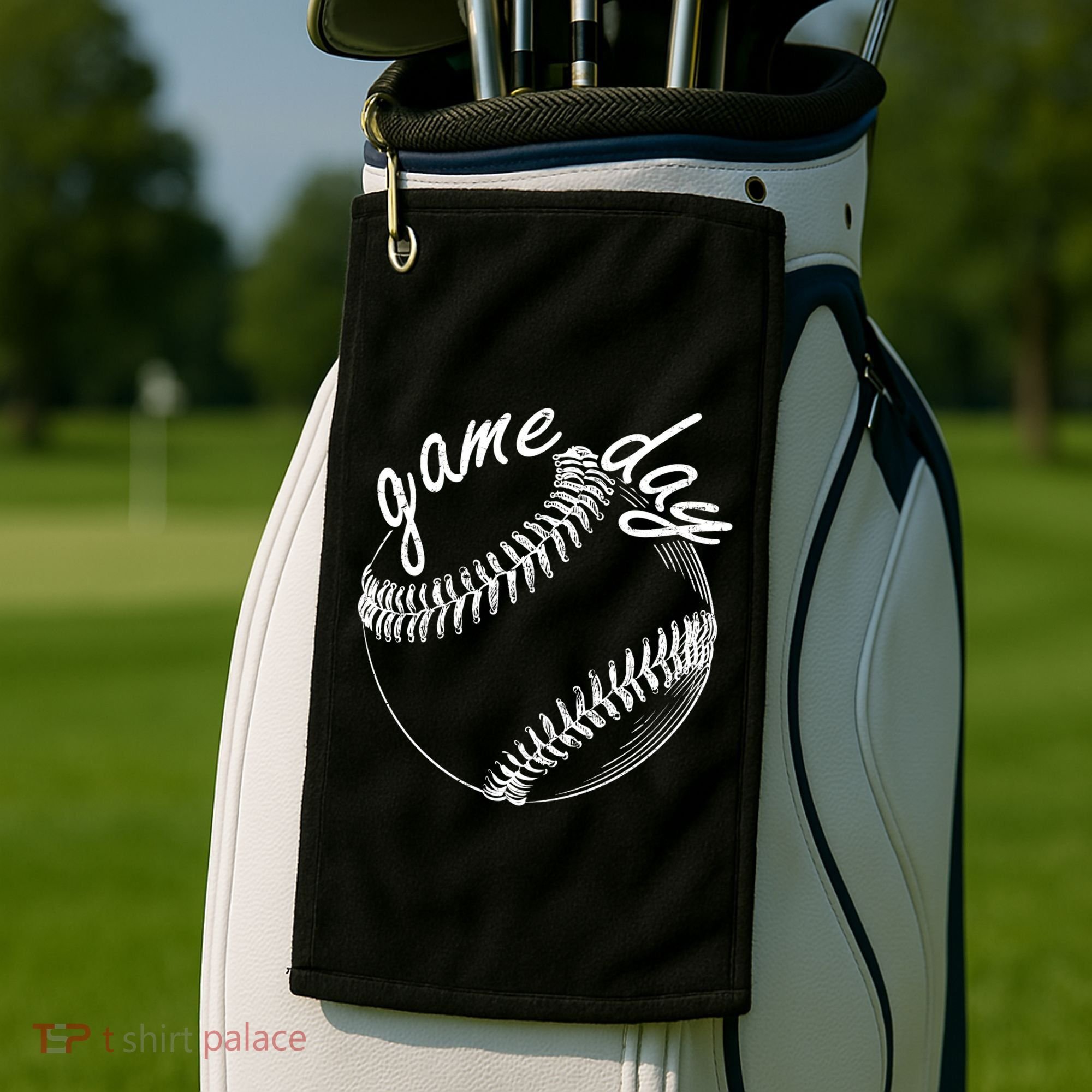 Game Day Baseball Fan Golf Towel