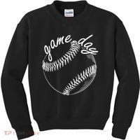 Game Day Baseball Fan Kids Sweatshirt thumb 0