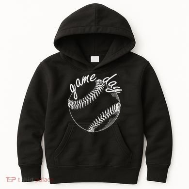 Game Day Baseball Fan Kids Hoodie