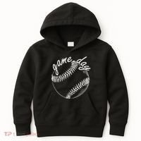 Game Day Baseball Fan Kids Hoodie thumb 0