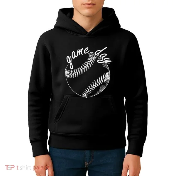 Game Day Baseball Fan Kids Hoodie