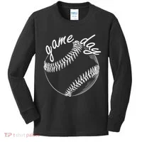Game Day Baseball Fan Kids Long Sleeve Shirt thumb 0