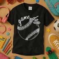 Game Day Baseball Fan Kids T-Shirt thumb 3